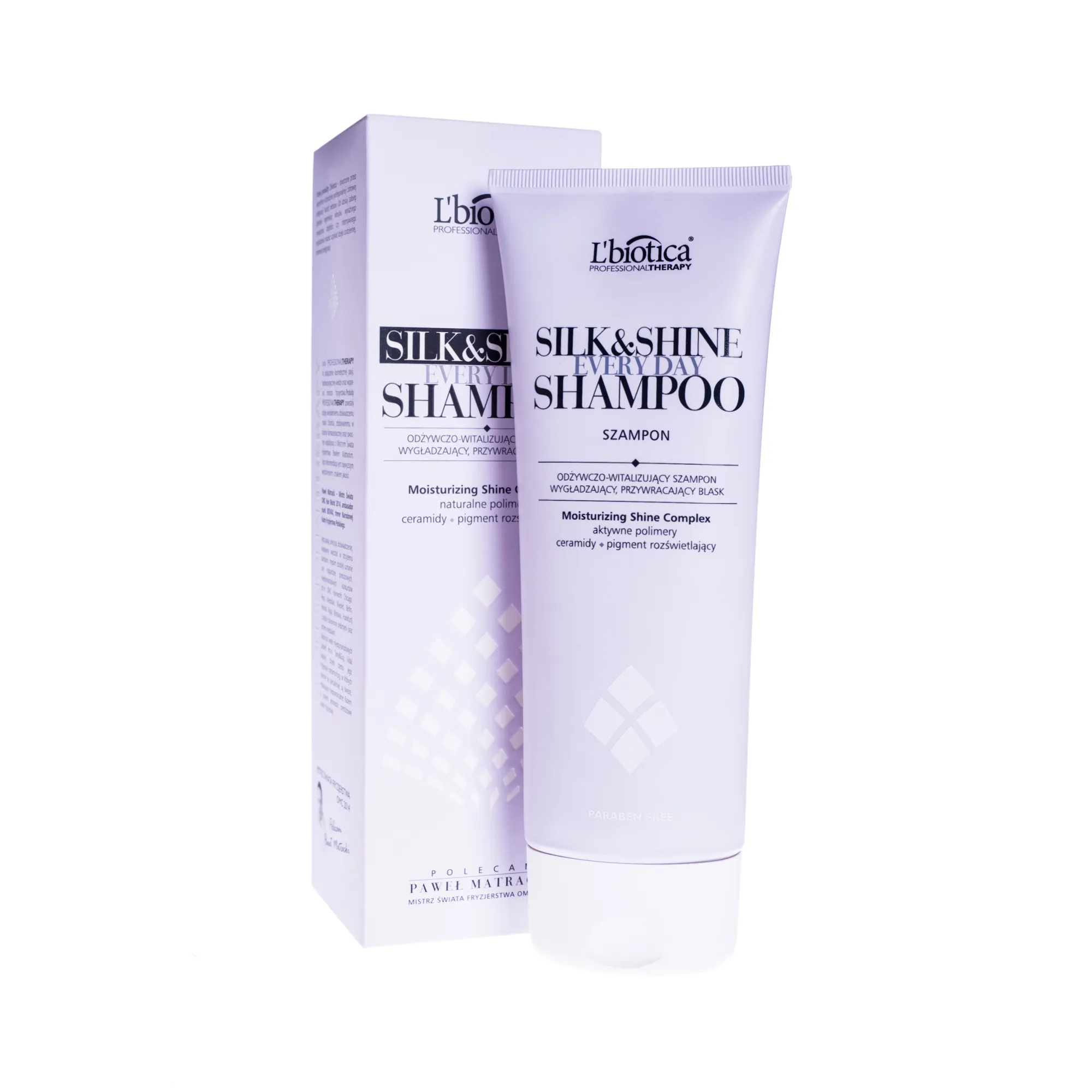 L`Biotica Professional Therapy Shampoo Silk & Shine, szampon wygładzający, 250 ml 