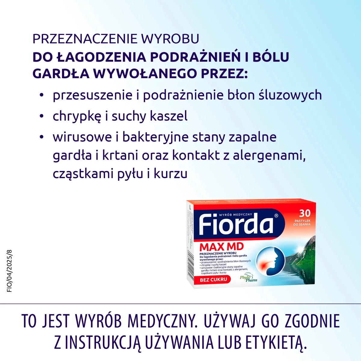 Fiorda Max MD 30 pastylek do ssania