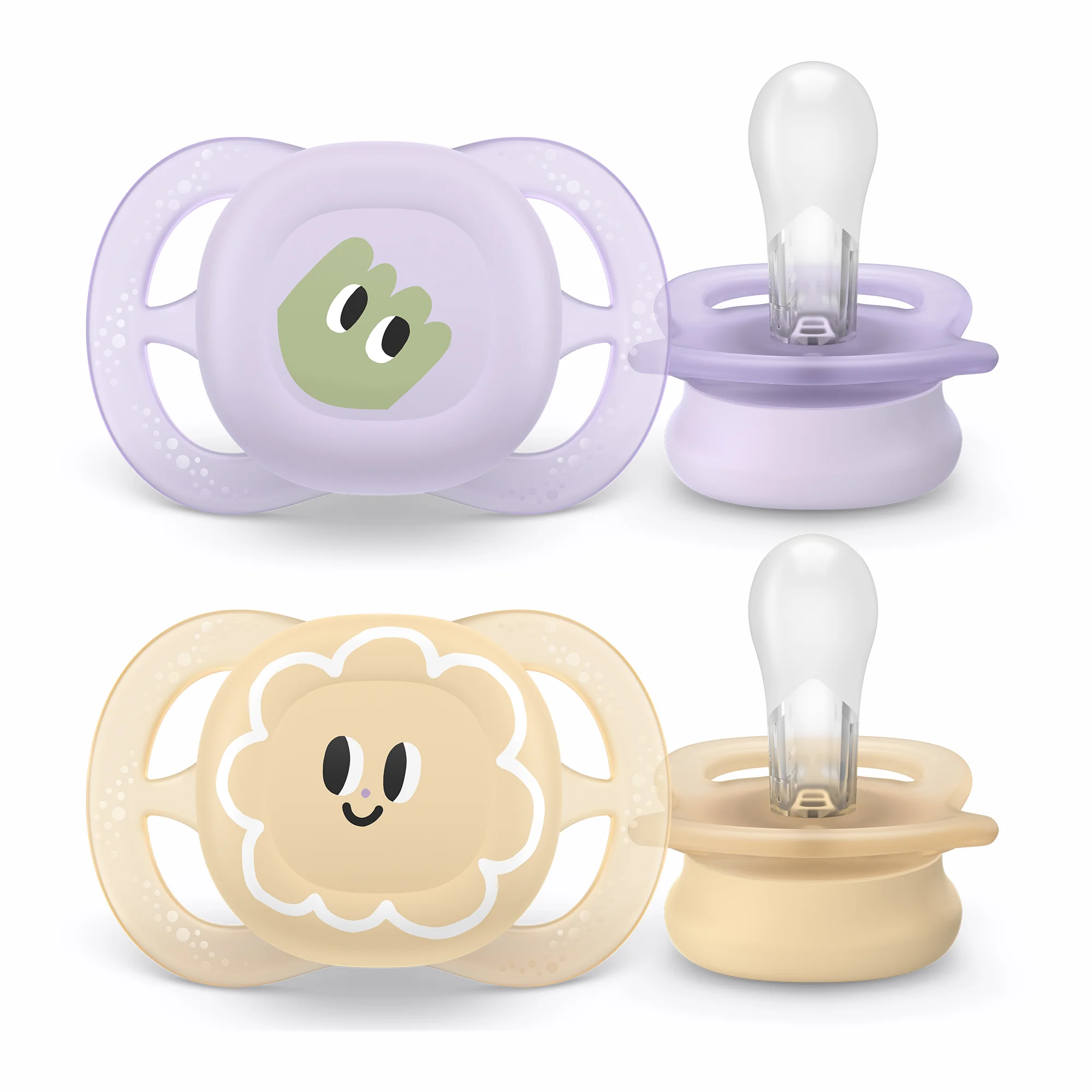 Philips Avent Ultra Start ortodontyczny smoczek uspokajający 0-2 m, 2 sztuki