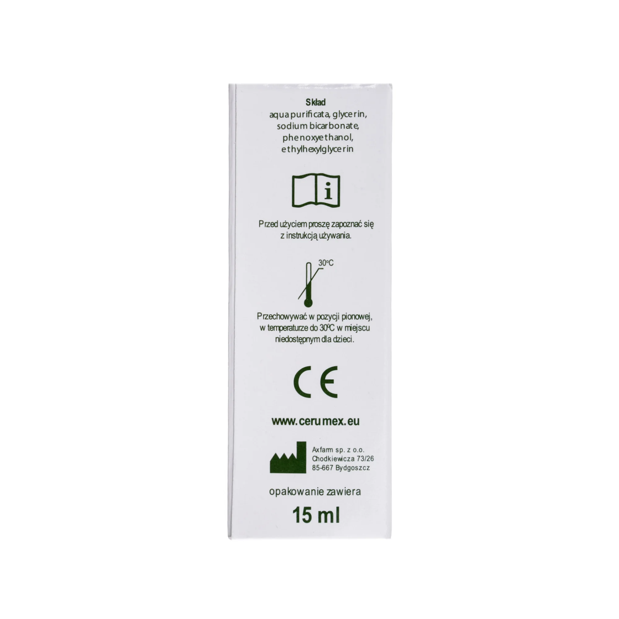 Cerumex preparat do higieny uszu, 15 ml