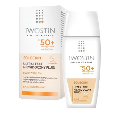 Iwostin Solecrin ultra lekki niewidoczny fluid SPF 50+, 40 ml