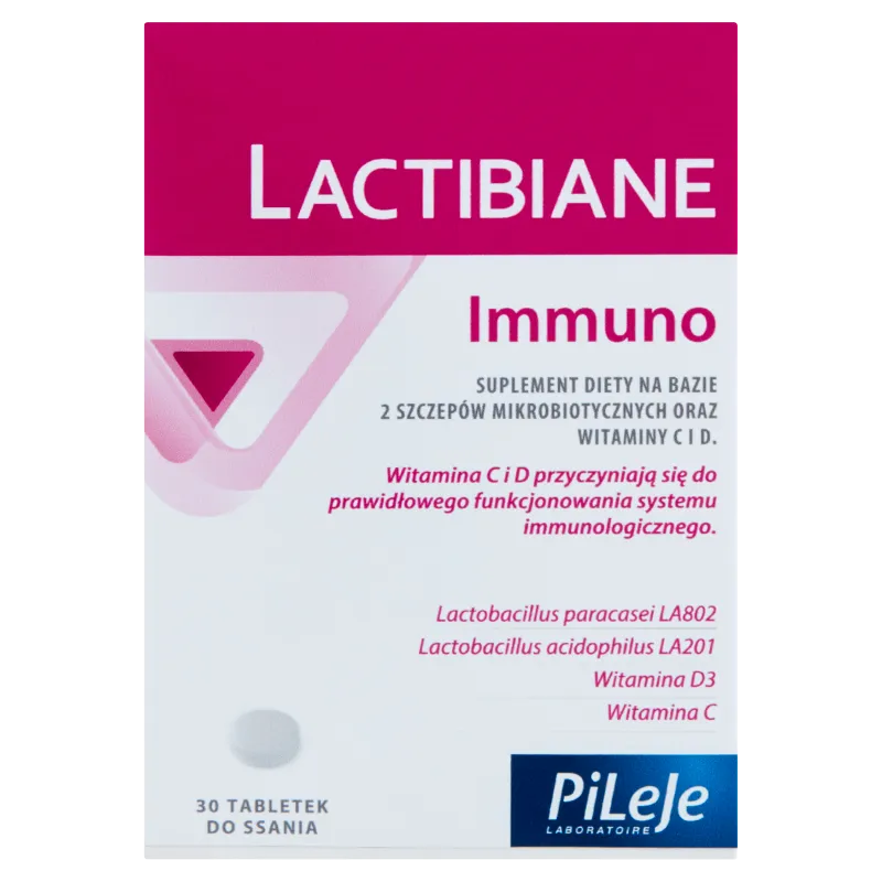 Lactibiane Immuno, suplement diety, 30 tabletek do ssania 
