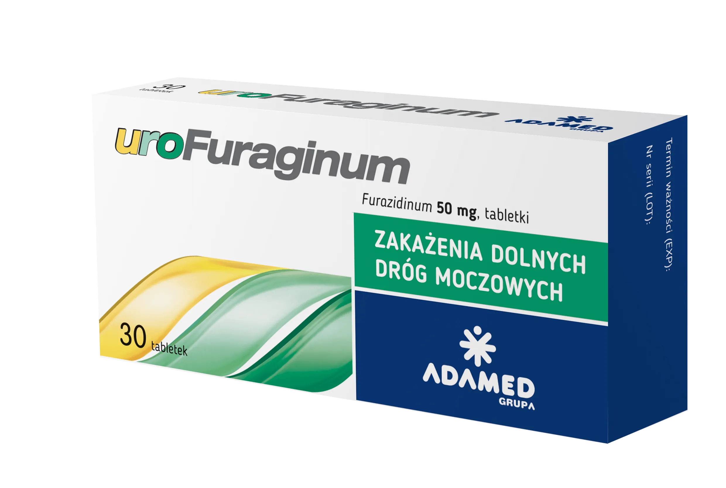 uroFuraginum, 50 mg, 30 tabletek