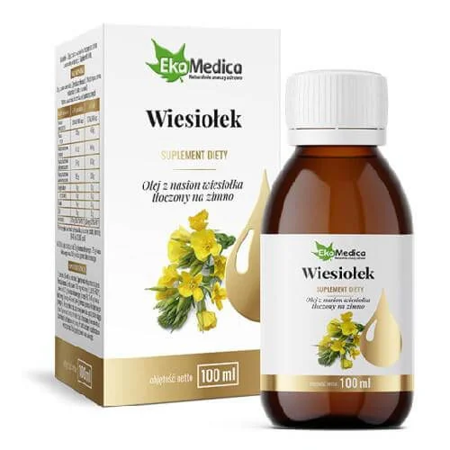 EkaMedica Wiesiołek olej z nasion tłoczony na zimno, 100 ml