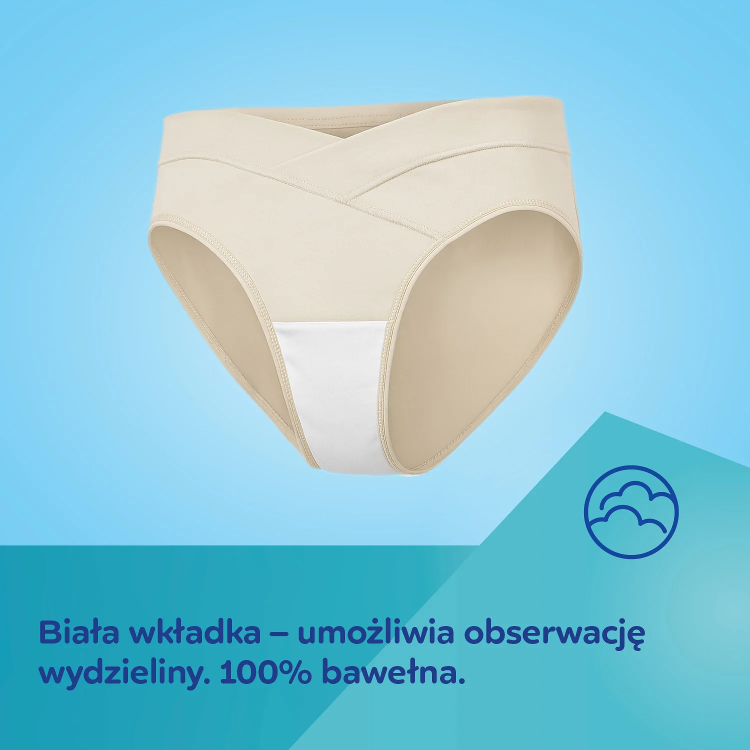 Canpol Babies Mum Fit majtki ciążowe pod brzuch S/M, 2 sztuki