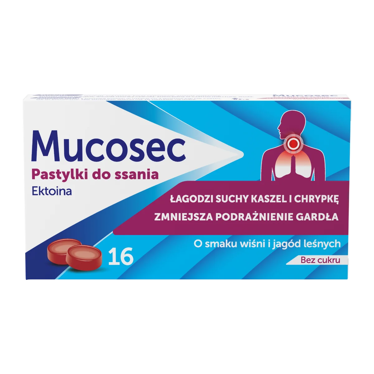 Mucosec 16 pastylek do ssania