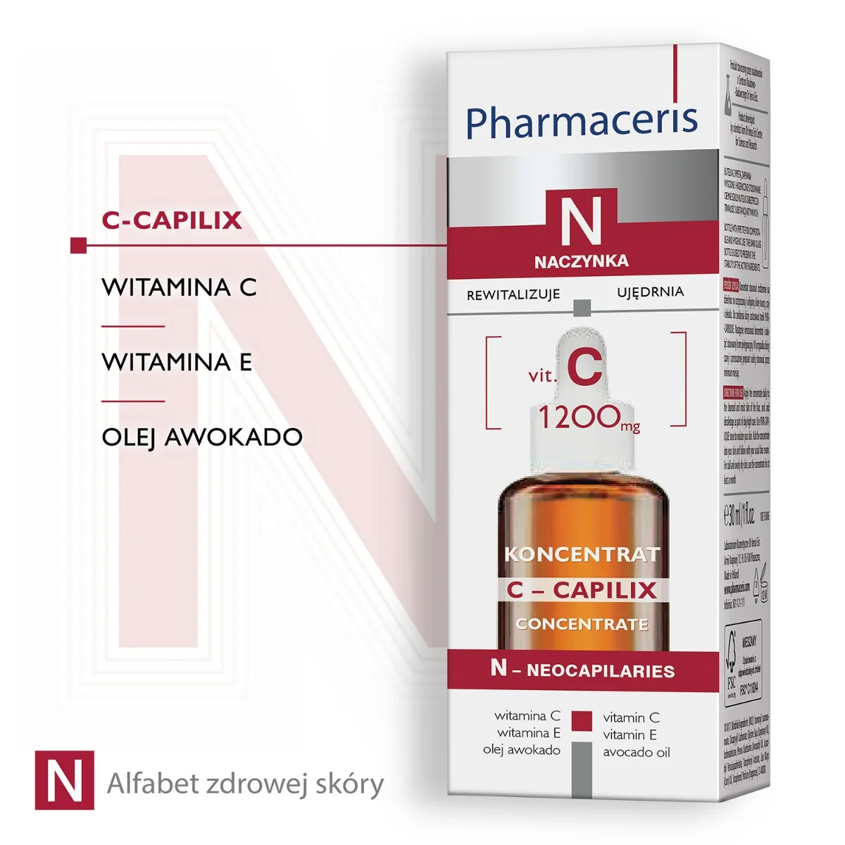 Pharmaceris N C-Capilix koncentrat z witaminą C 1200 mg, 30 ml
