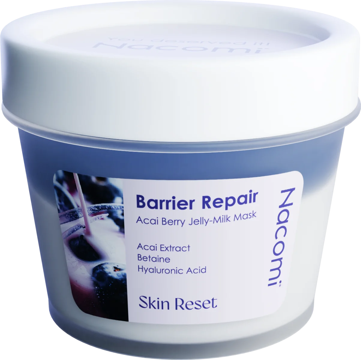 Nacomi Barrier Repair maska do twarzy Acai Berry, 80 ml