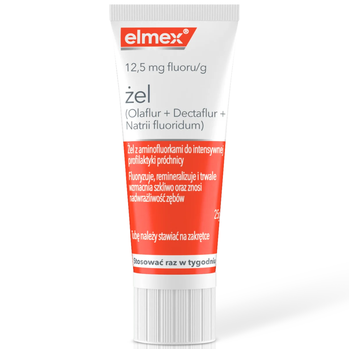 Elmex 12,5 mg fluoru/g, żel, 25 g
