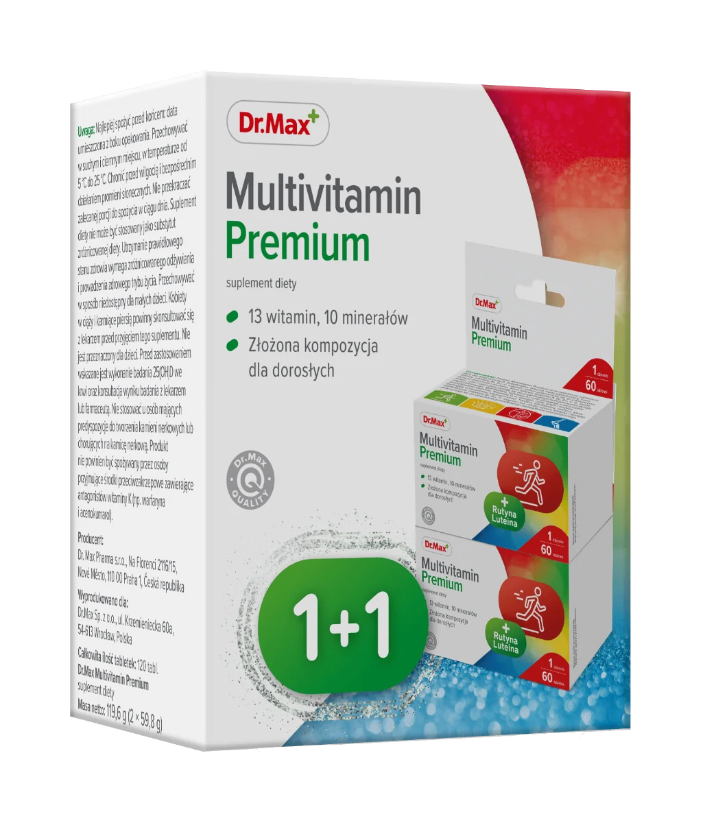 Dr.Max Multivitamin Premium 60 + 60 tabletek