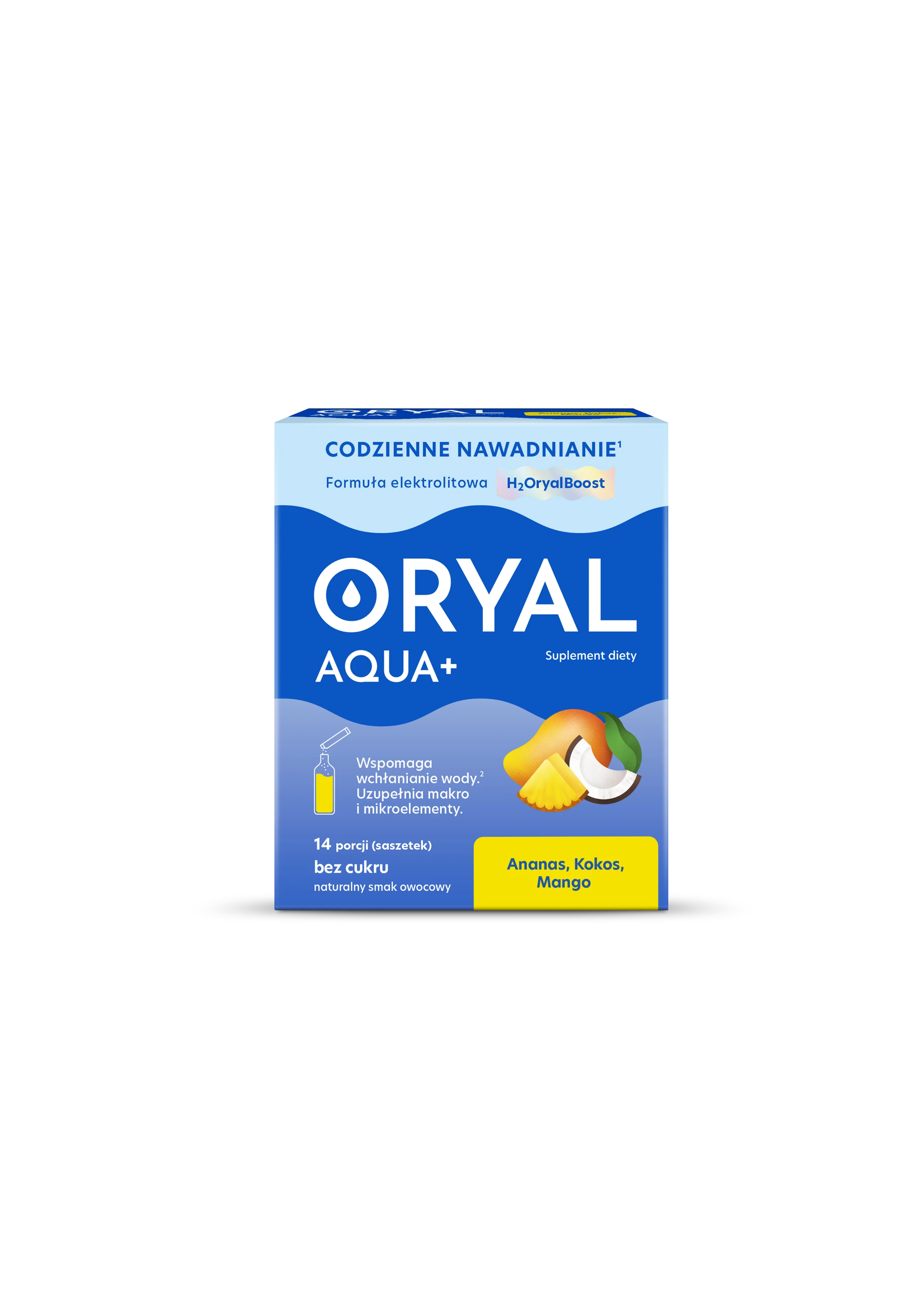 Oryal Aqua+ Ananas, Kokos, Mango 14 saszetek