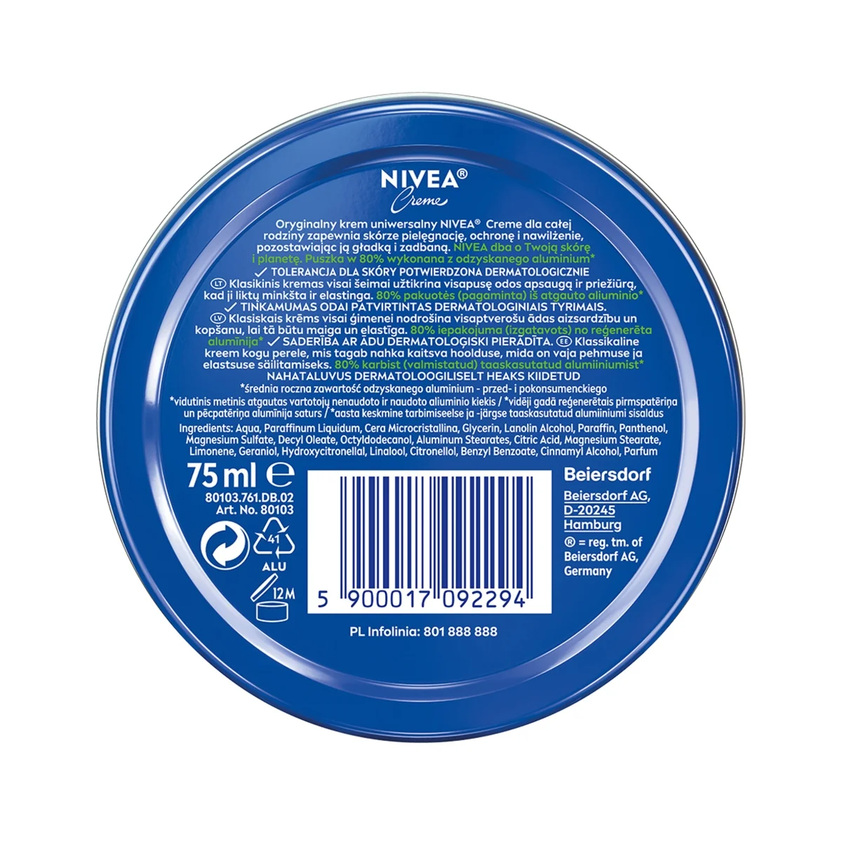Nivea Creme krem uniwersalny, 75 ml