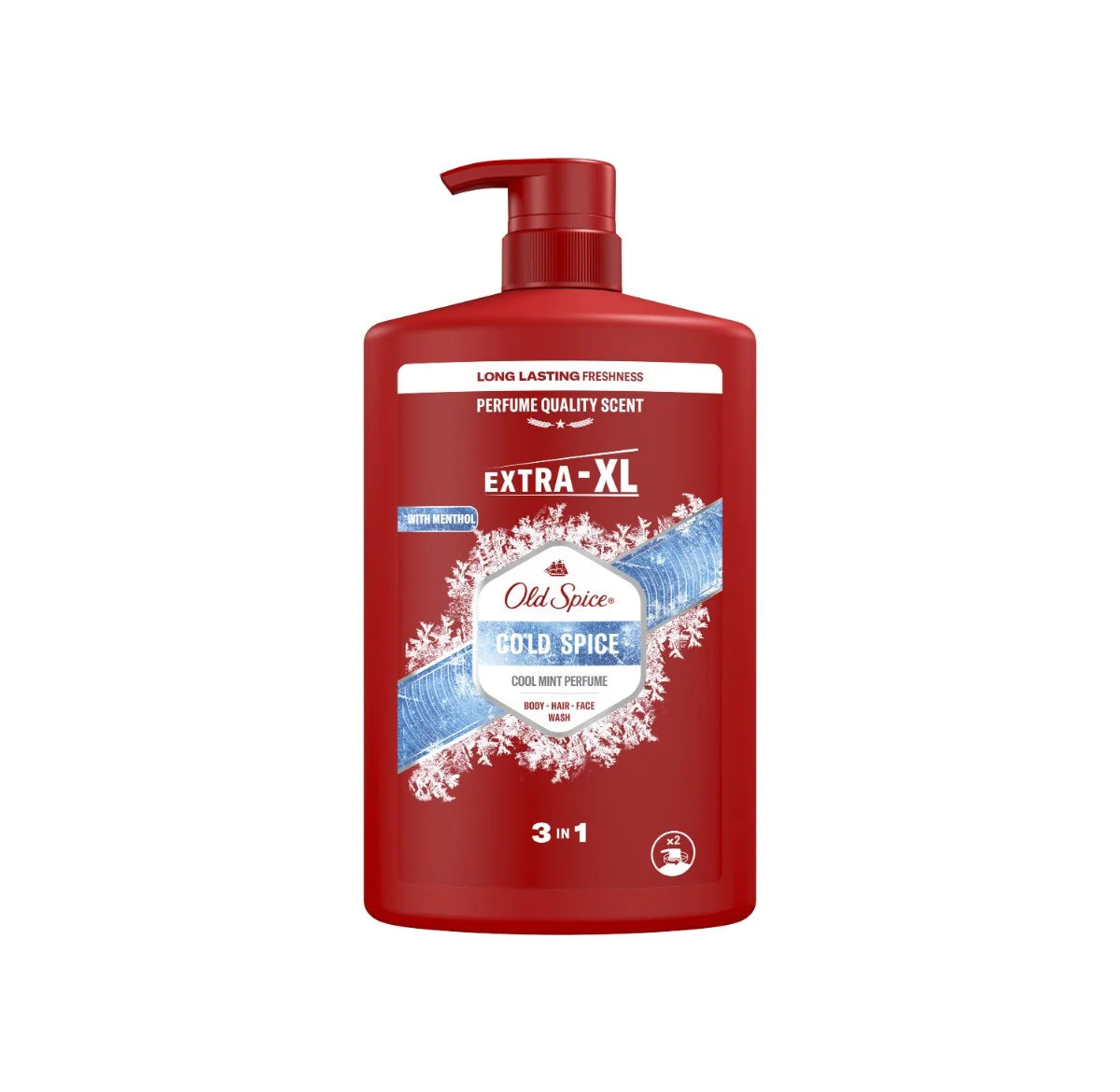Old Spice Cold Spice płyn do kąpieli, żel pod prysznic i szampon 3w1, 1000 ml