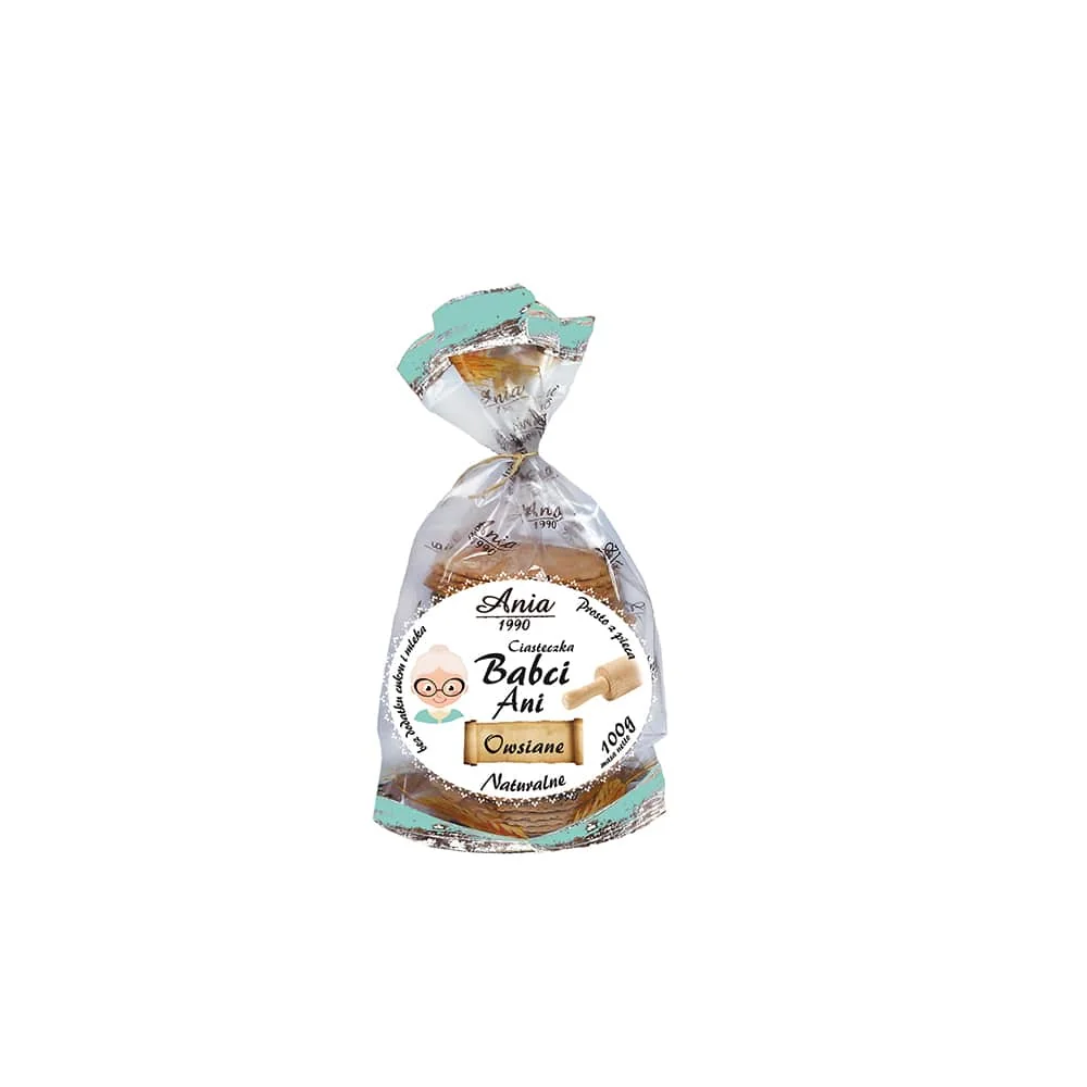 Ania 1990 naturalne ciasteczka babci Ani Owsiane , 100g
