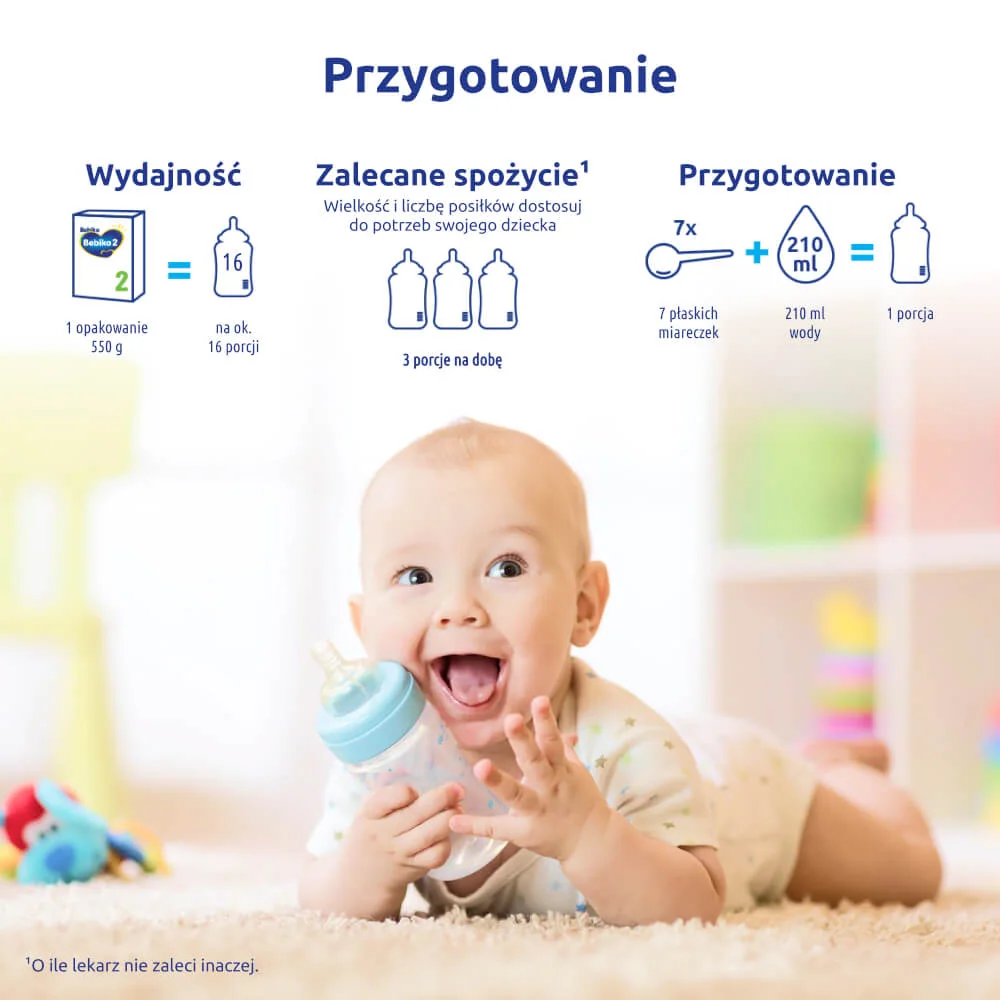 Bebiko 2 mleko następne dla niemowląt powyżej 6 mies. życia, 550 g