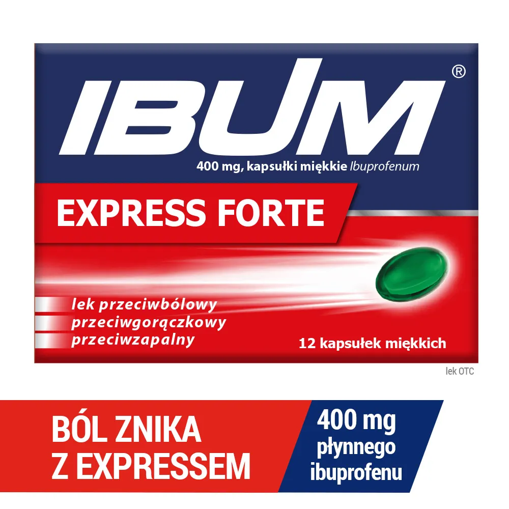 Ibum Express Forte, 400 mg, 12 kapsułek miękkich 