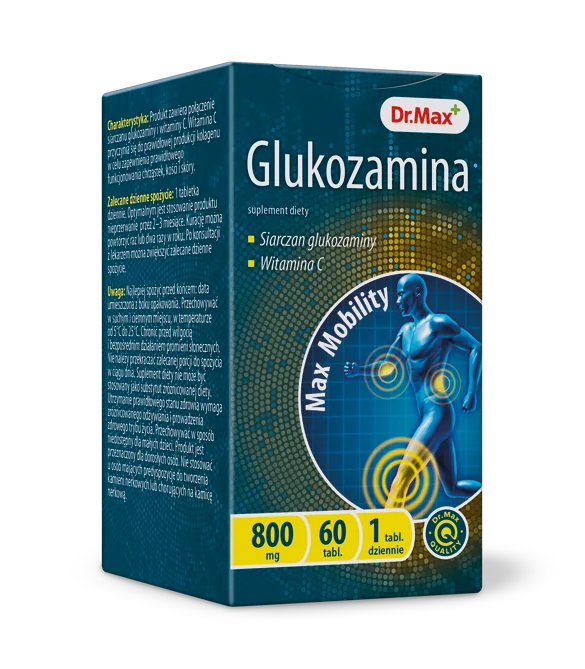 Dr. Max Glukozamina suplement diety, 60 tabletek