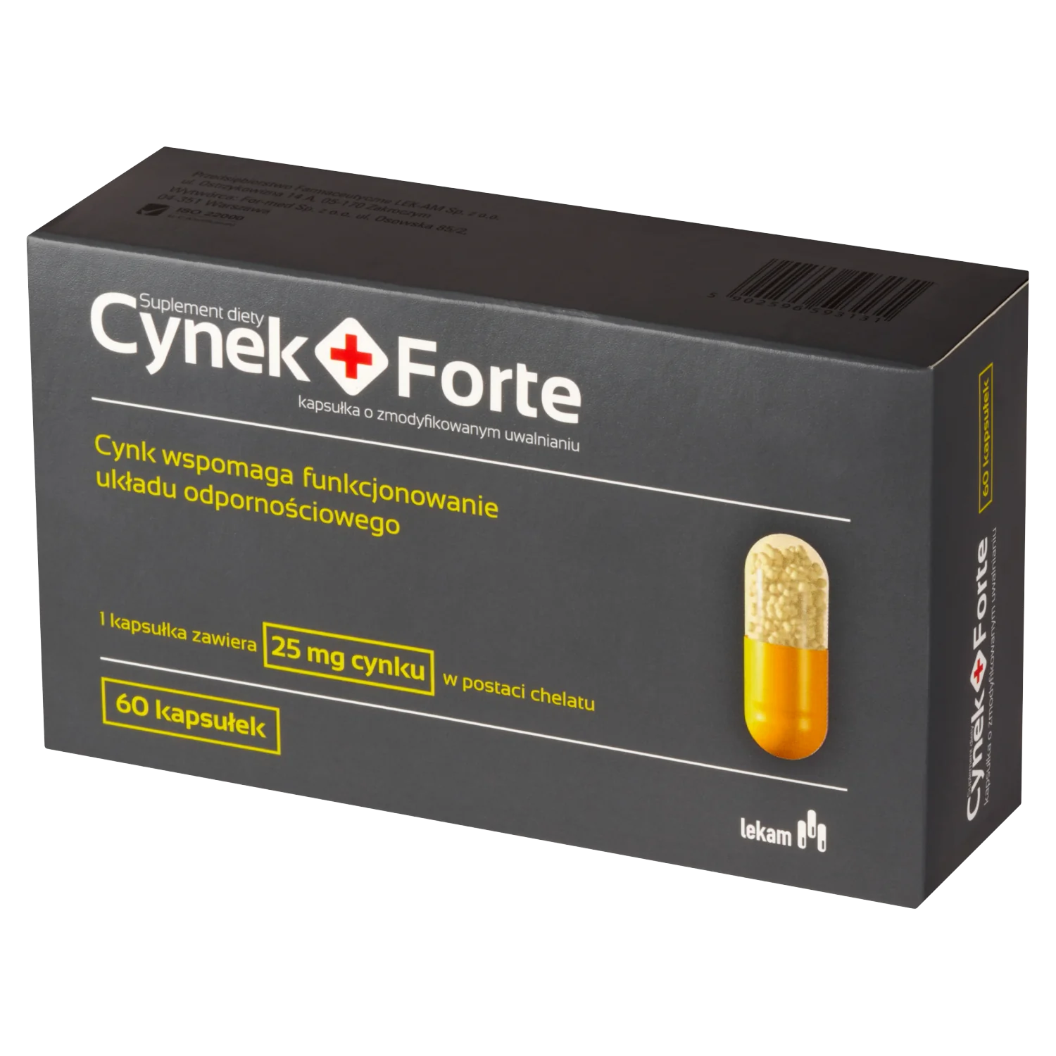 Cynek Forte suplement diety, 60 kapsułki