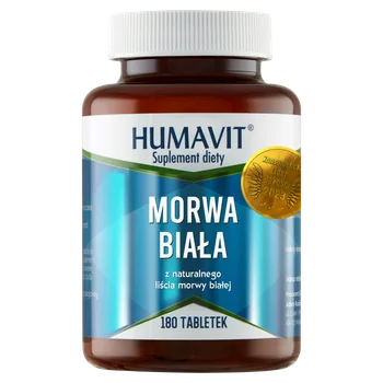 Humavit Morwa Biała suplement diety, 180 tabletek