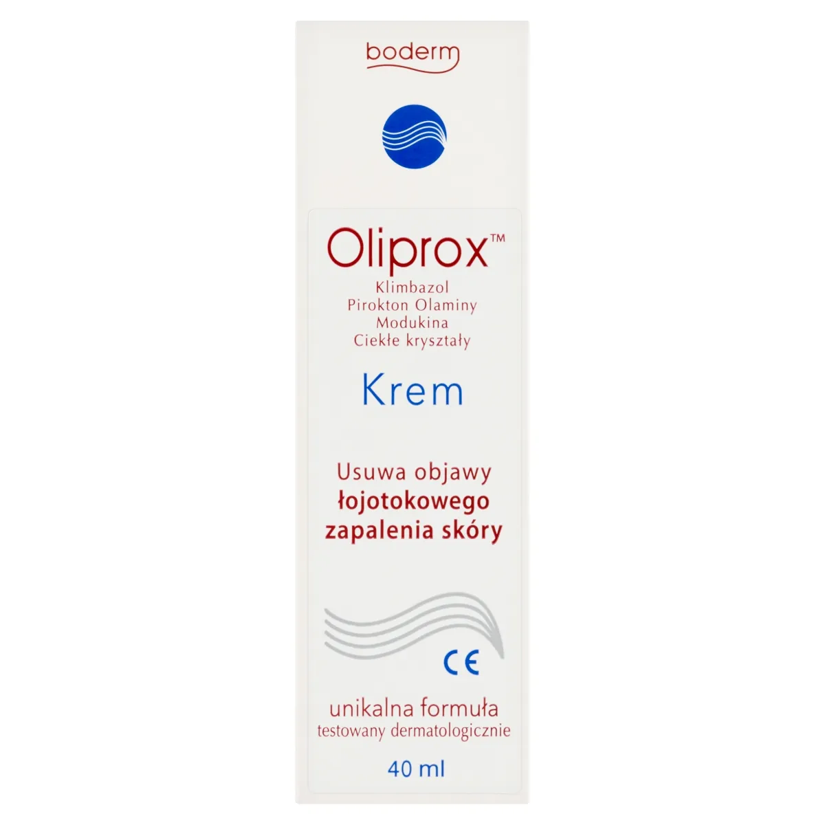 Oliprox krem na ŁZS, łupież pstry i grzybicę skóry, 40 ml