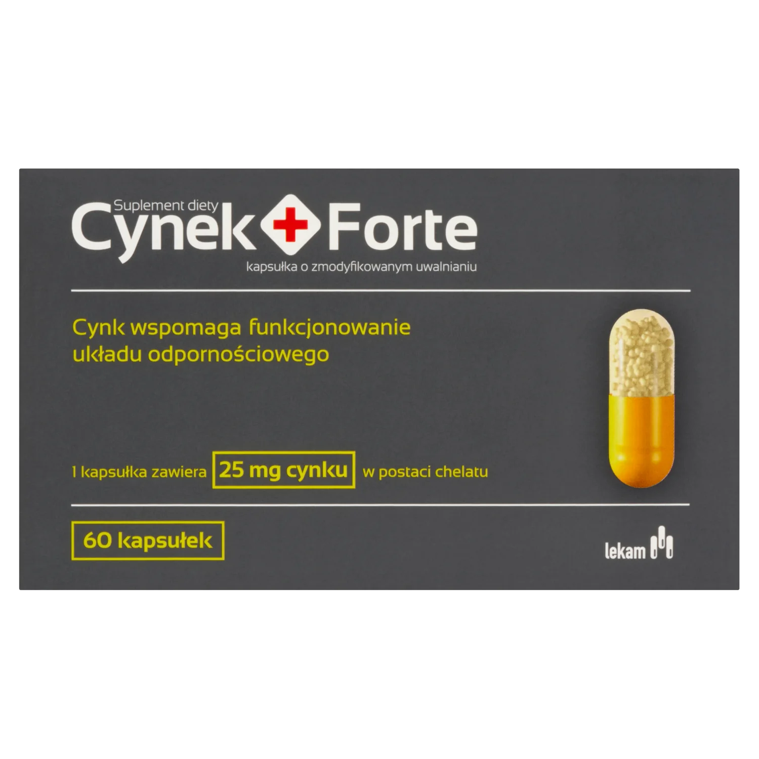 Cynek Forte suplement diety, 60 kapsułki