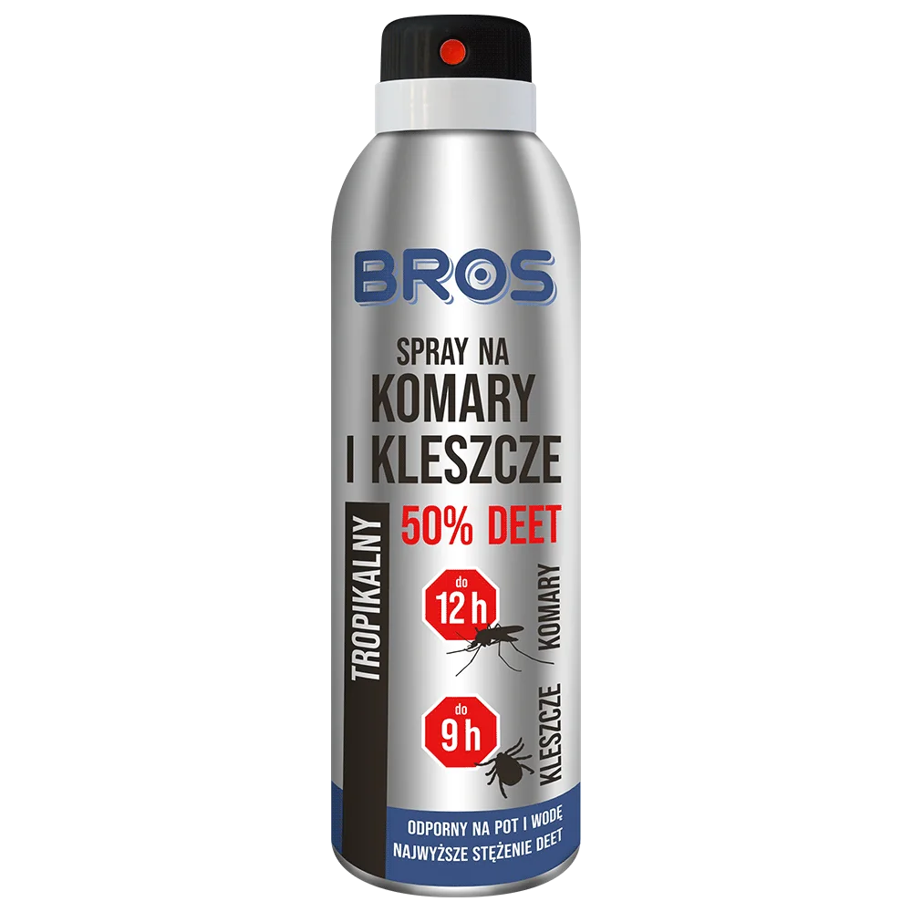 Bros spray na komary i kleszcze 50% DEET, 90 ml