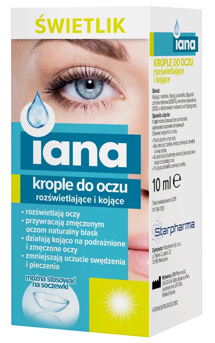 Starpharma Iana Świetlik Krople do oczu, 10 ml