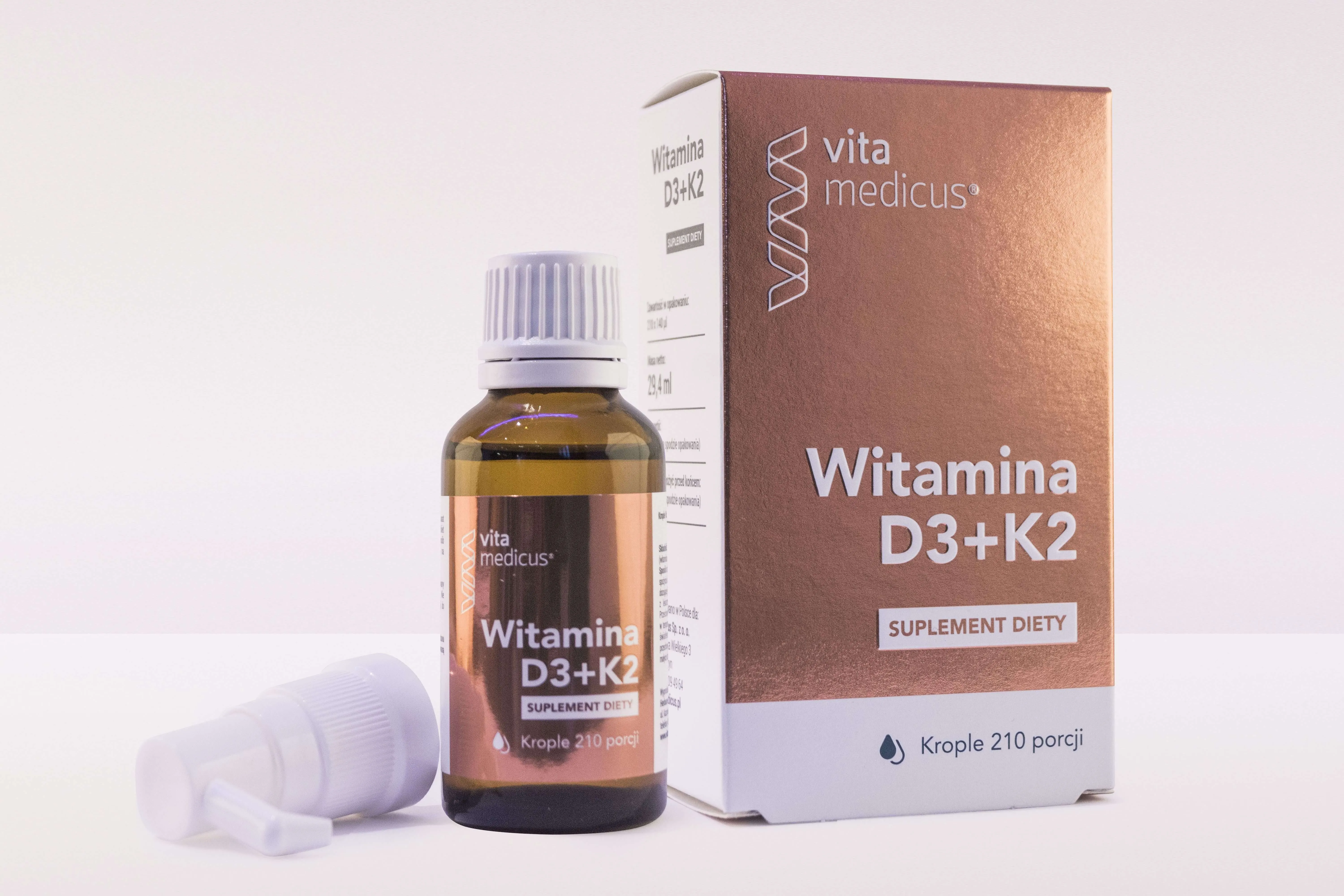 Vita Medicus witamina D3+K2, suplement diety, krople, 29,4 ml