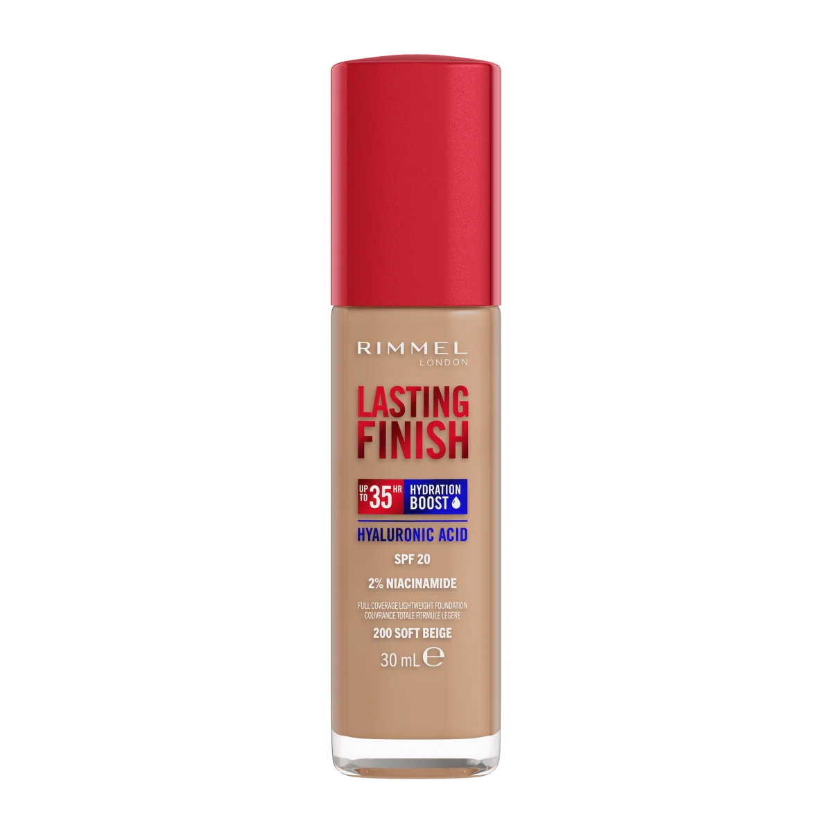 Rimmel Lasting Finish Foundation Podkład do twarzy nr 200 Soft Beige, 30 ml