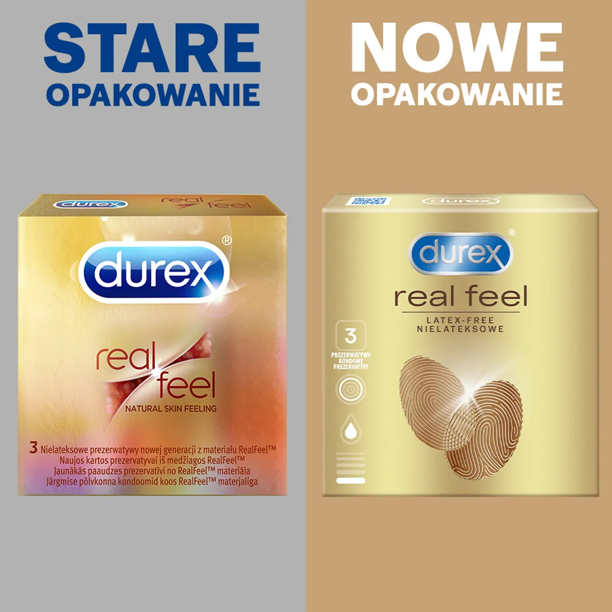 Prezerwatywy Durex Real Feel,3 szt. 