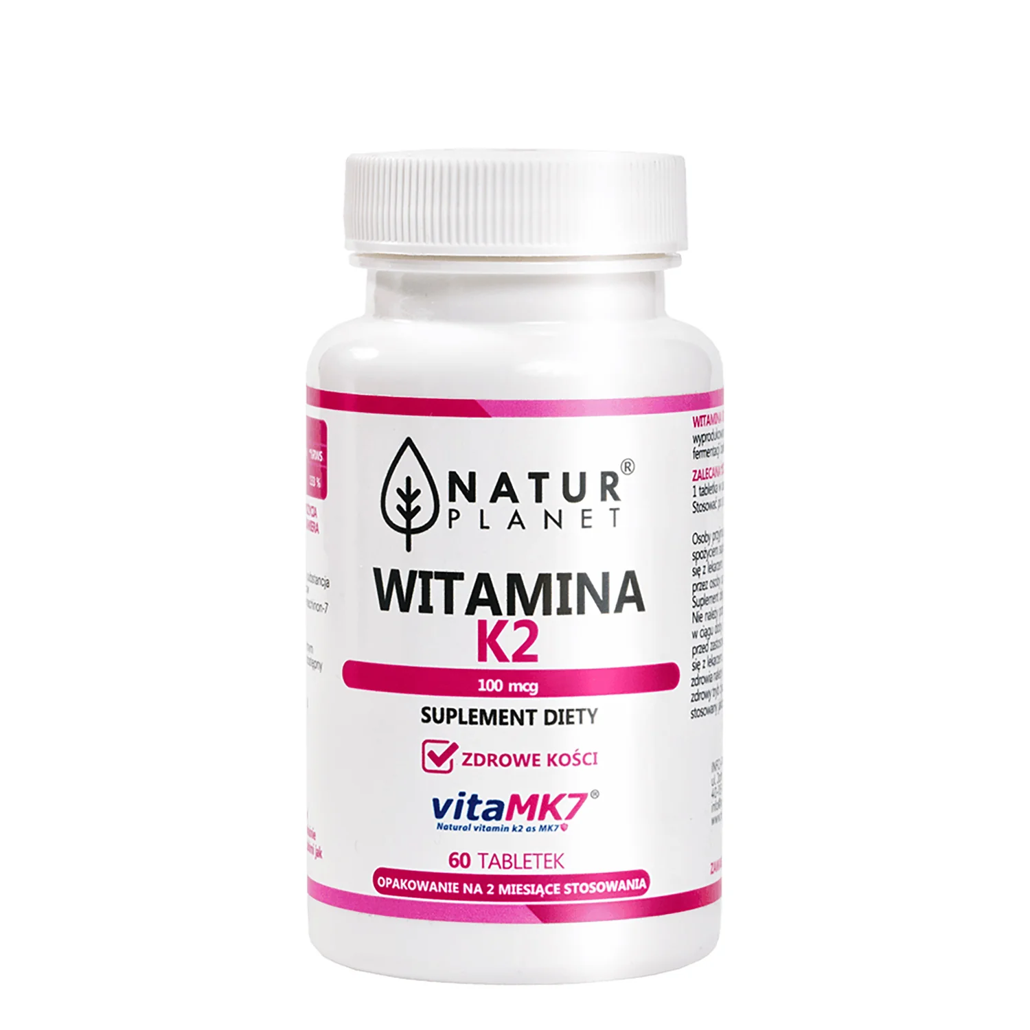 Natur Planet Witamina K2-MK7 60 tabletek