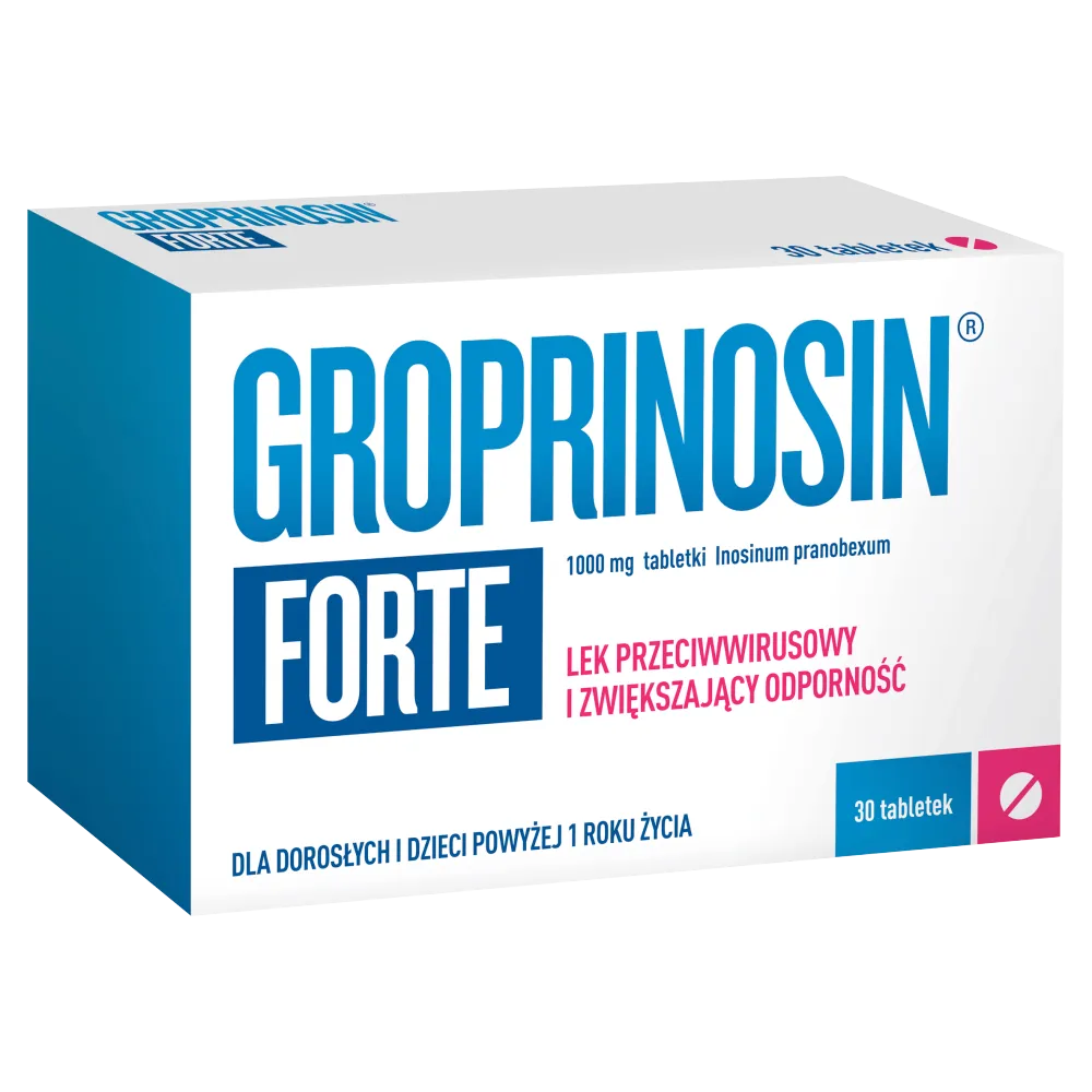 Groprinosin Forte, 1000mg, 30 tabletek 
