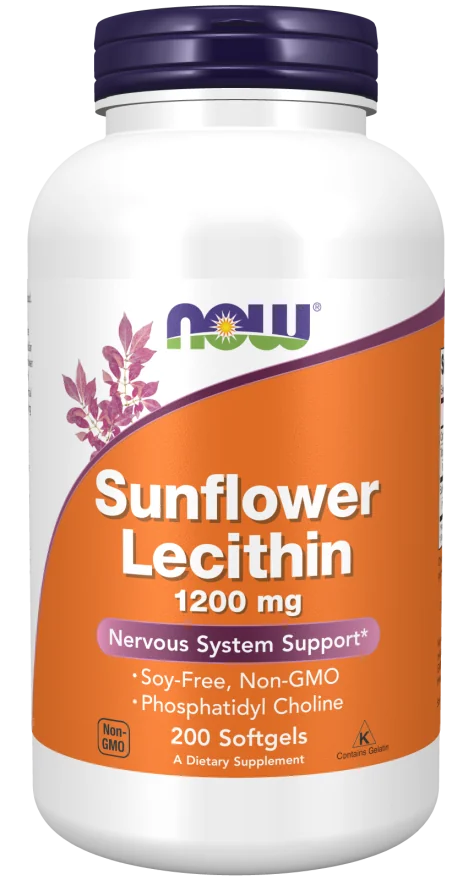 Now Foods Lecytyna słonecznikowa 1200 mg 200 kapsułek