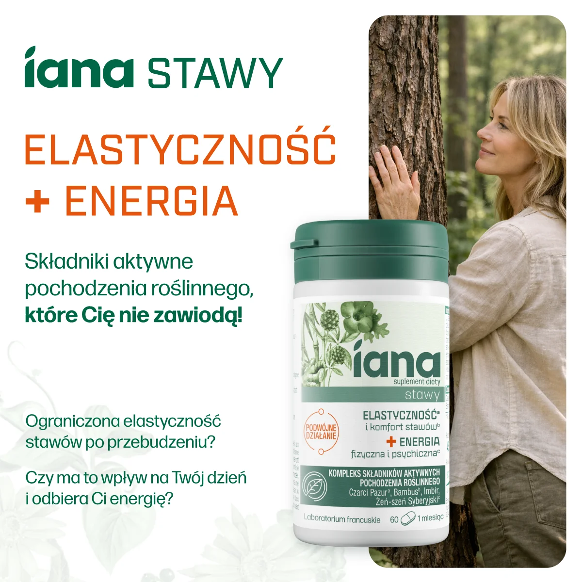 Iana Stawy Elastyczność + Energia 60 tabletek