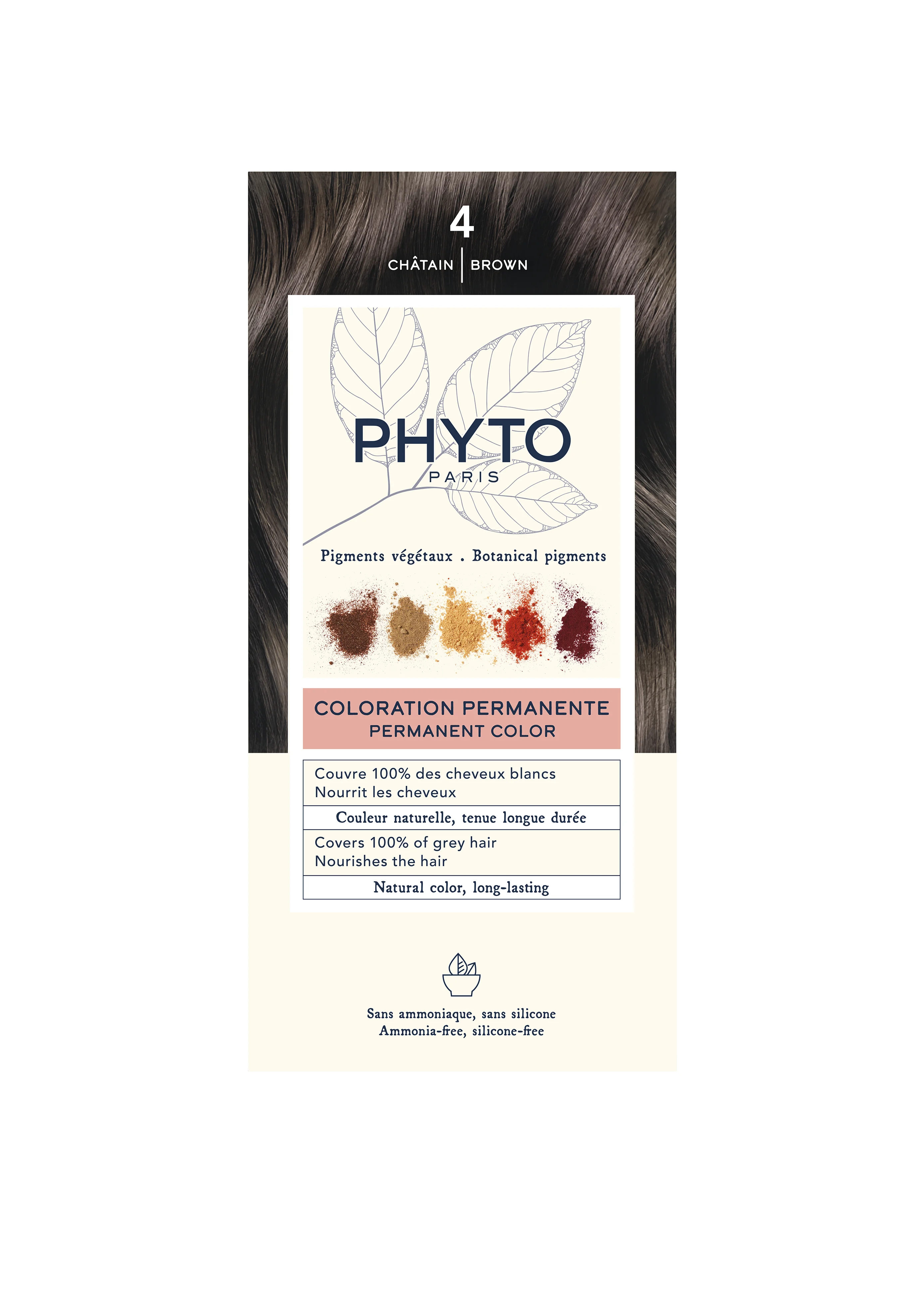 Phyto Color farba do włosów, 4 kasztan, 112 ml
