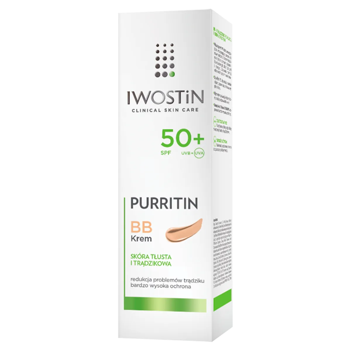 Iwostin Puritin BB, krem SPF 50+, 30 ml 