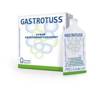 Gastrotuss, syrop przeciw refluksowi, 20 saszetek po 20 ml 