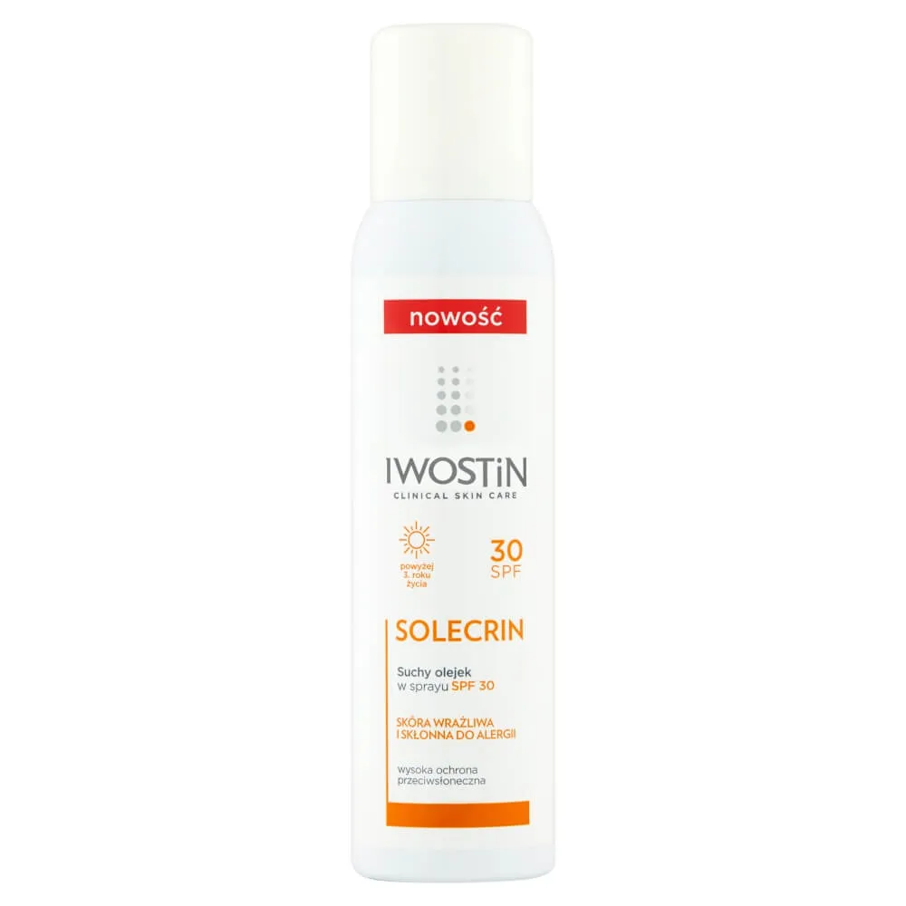 Iwostin Solecrin, suchy olejek w sprayu SPF 30, 150 ml