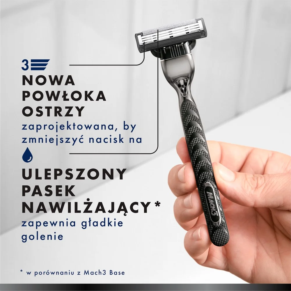 Gillette Mach3 Charcoal Zestaw męska maszynka do golenia z 3 ostrzami + 2 wkłady wymienne + żel do golenia, 200 ml + skarpetki