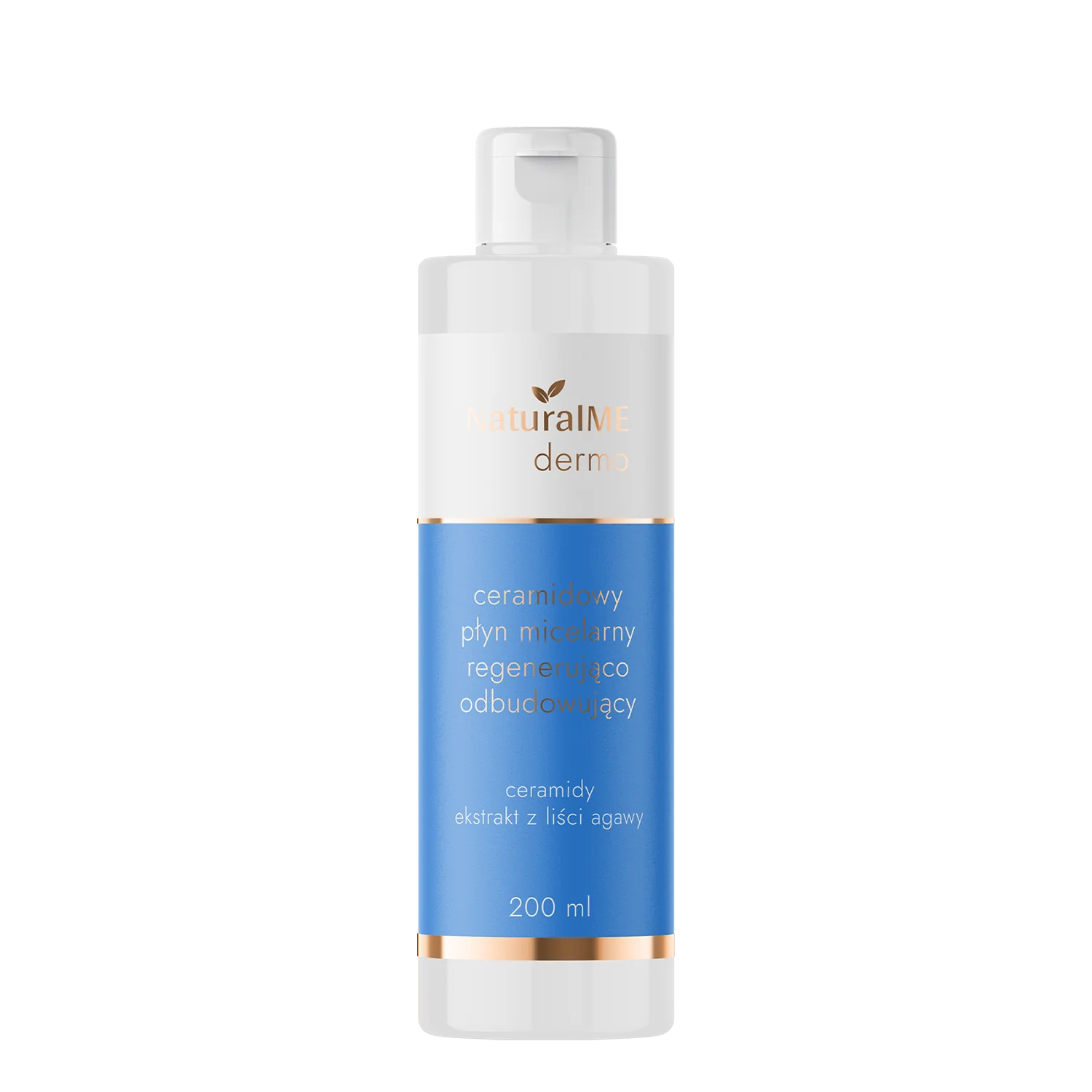 NaturalME Dermo ceramidowy płyn micelarny do twarzy regenerująco-odbudowujący, 200 ml