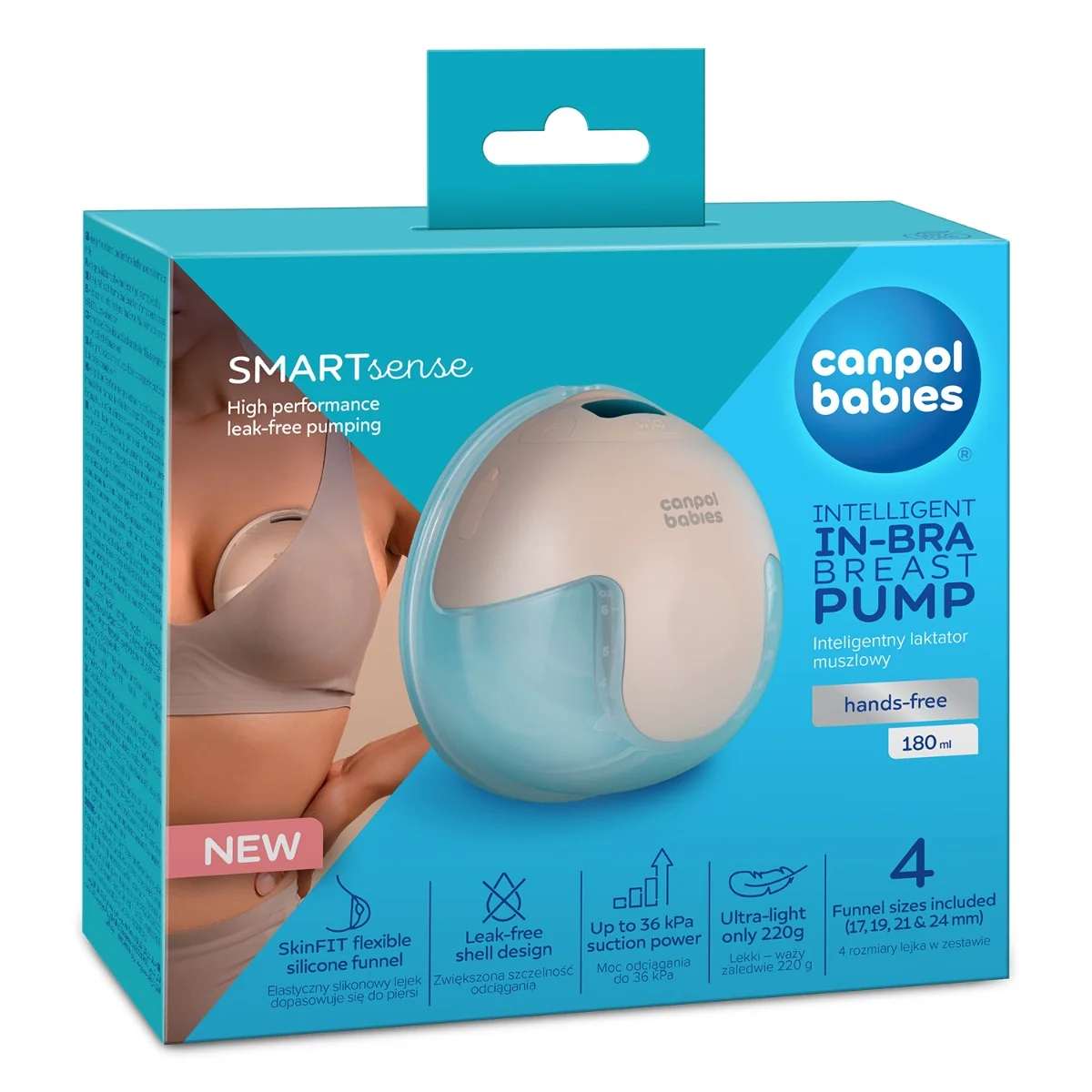 Canpol babies SmartSense inteligentny laktator muszlowy 20/115