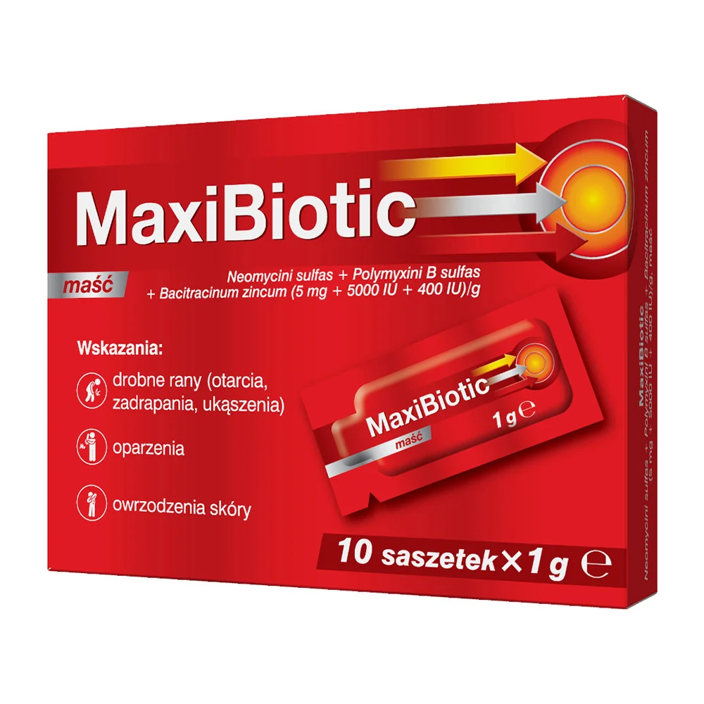 Maxibiotic maść, 10 saszetek