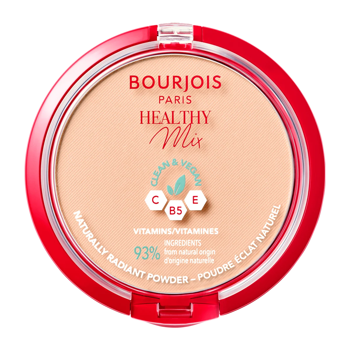 Bourjois Healthy Mix Wegański puder prasowany nr 02 Vanilla, 10 g
