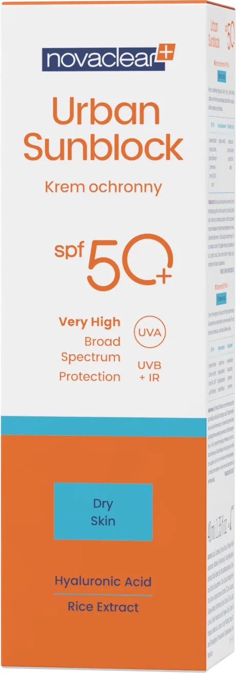 Novaclear Urban Sunblock krem ochronny do twarzy SPF 50+, 40 ml