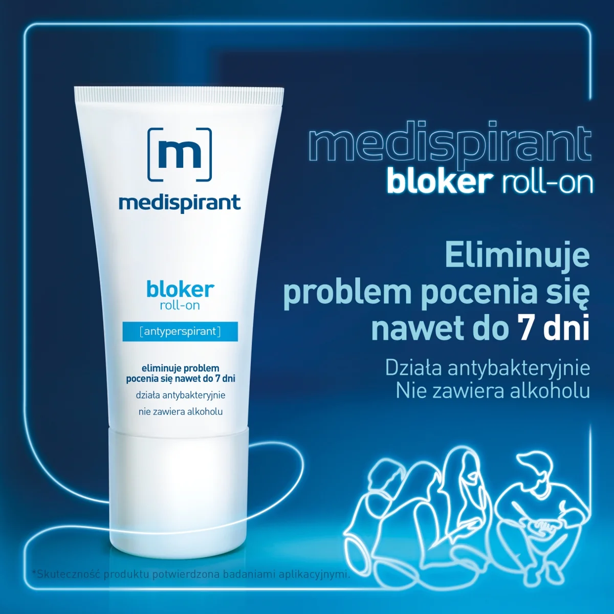 Medispirant Roll-on antyperspirant eliminujący problem pocenia się, 50 ml
