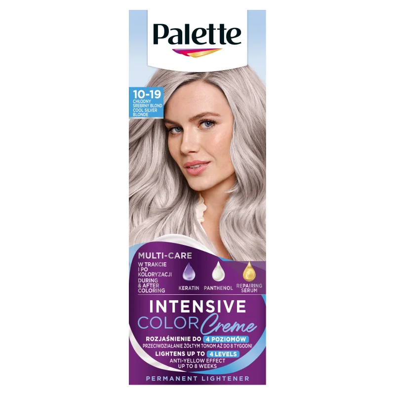 Schwarzkopf Paette Intensive Color Creme farba do włosów 10-19 chłodny srebrny blond, 1 szt.