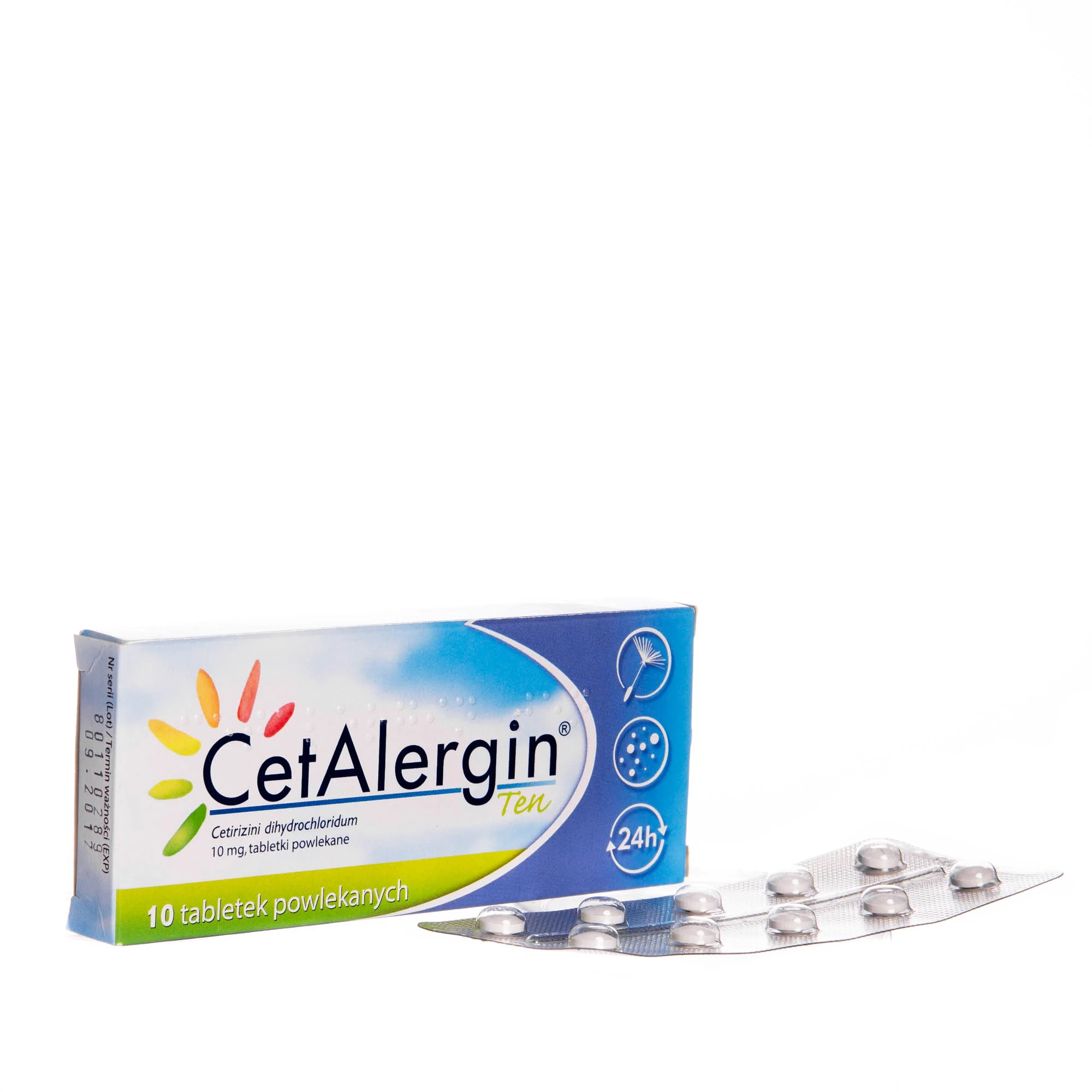 CetAlergin Ten, cetirizini dihychloridum, 10 mg, tabletki powlekane 