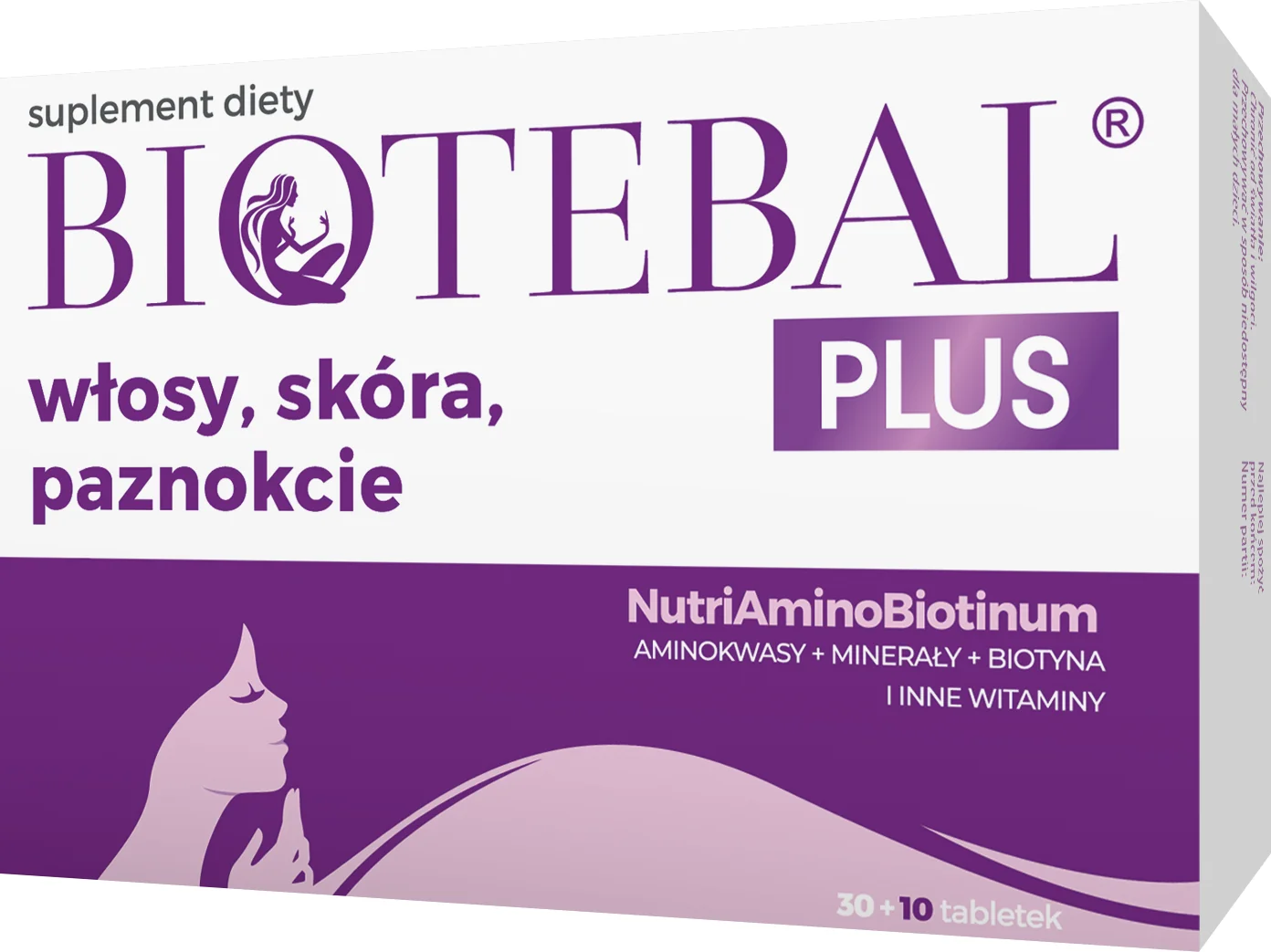 Biotebal Plus włosy, skóra, paznokcie 40 tabletek (30 szt. + 10 szt.)
