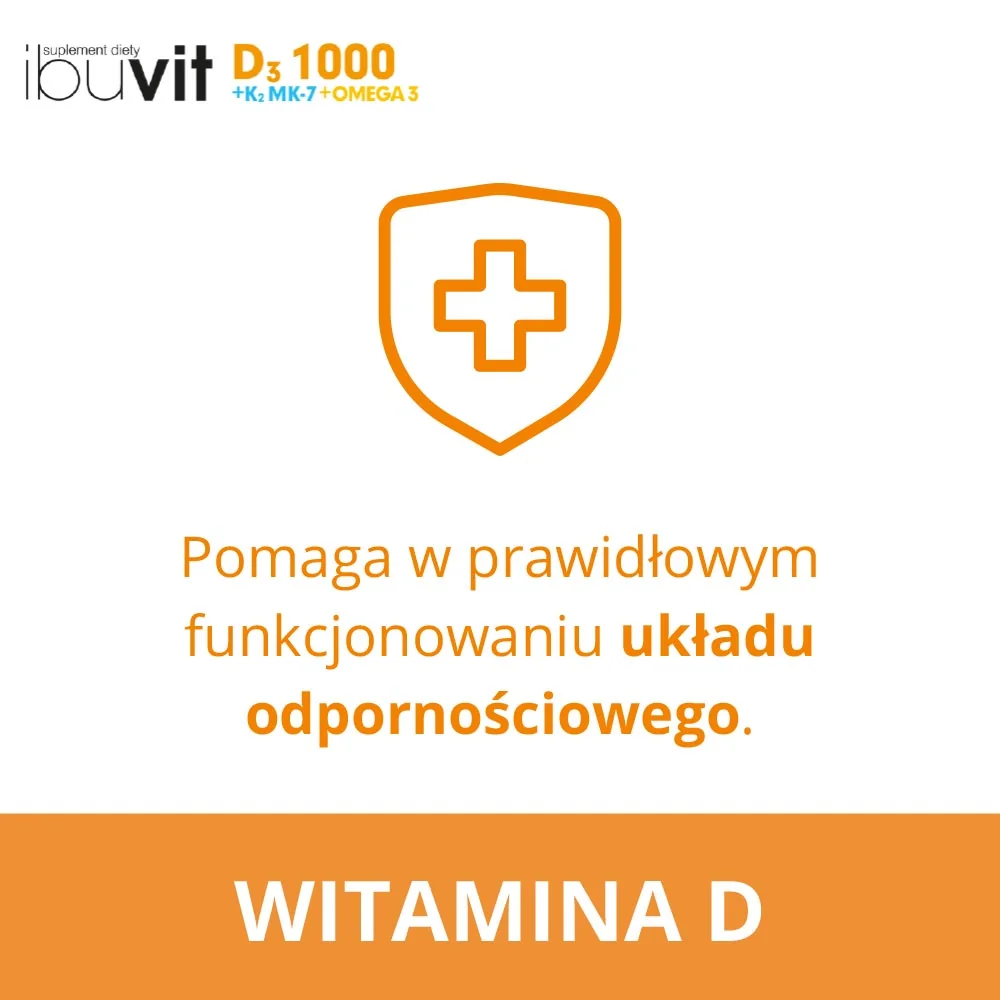 Ibuvit D3 1000 + K2 MK-7 Omega 3 30 kapsułek