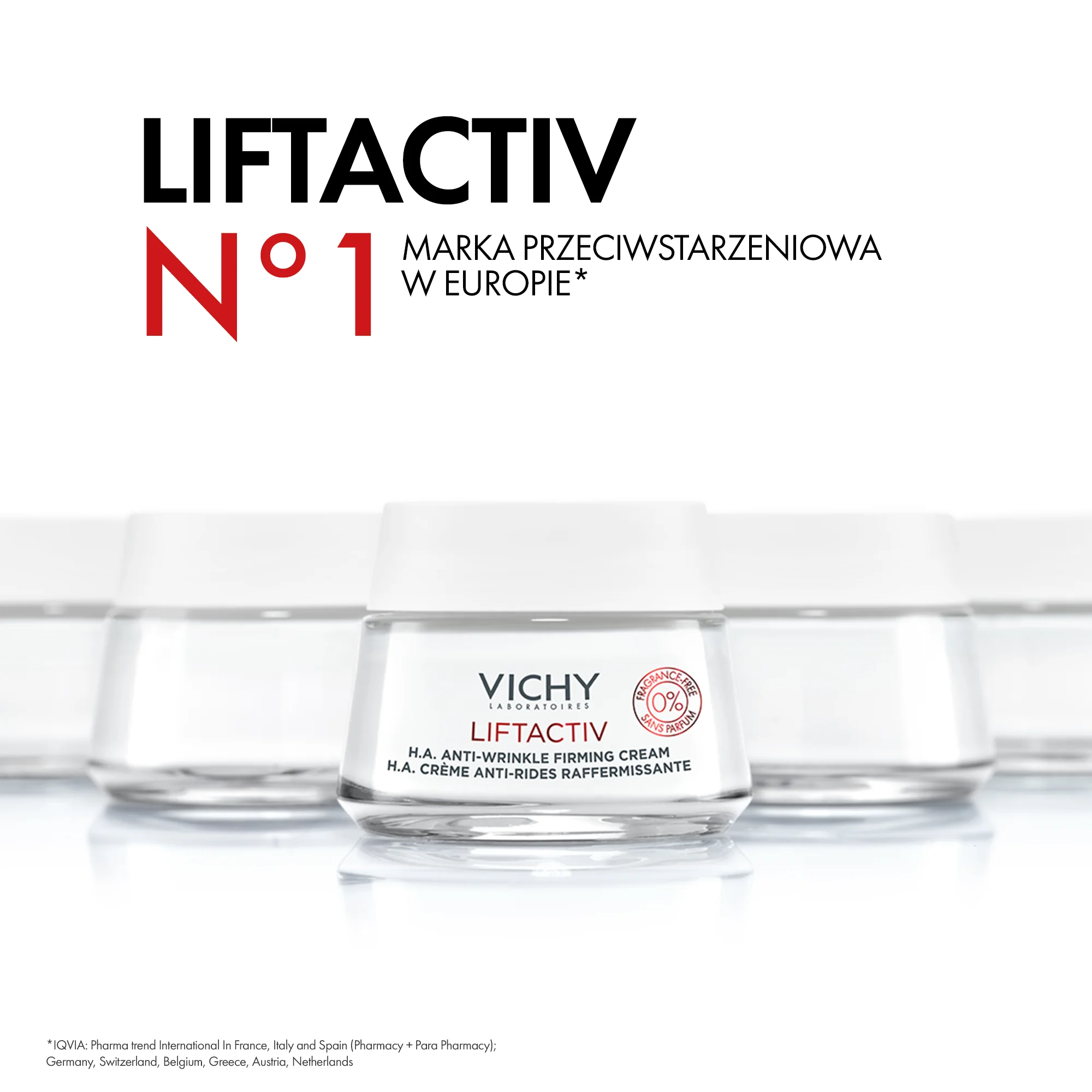 Vichy Liftactiv H.A., Krem przeciwzmarszczkowy na dzień, bezzapachowy, 50 ml